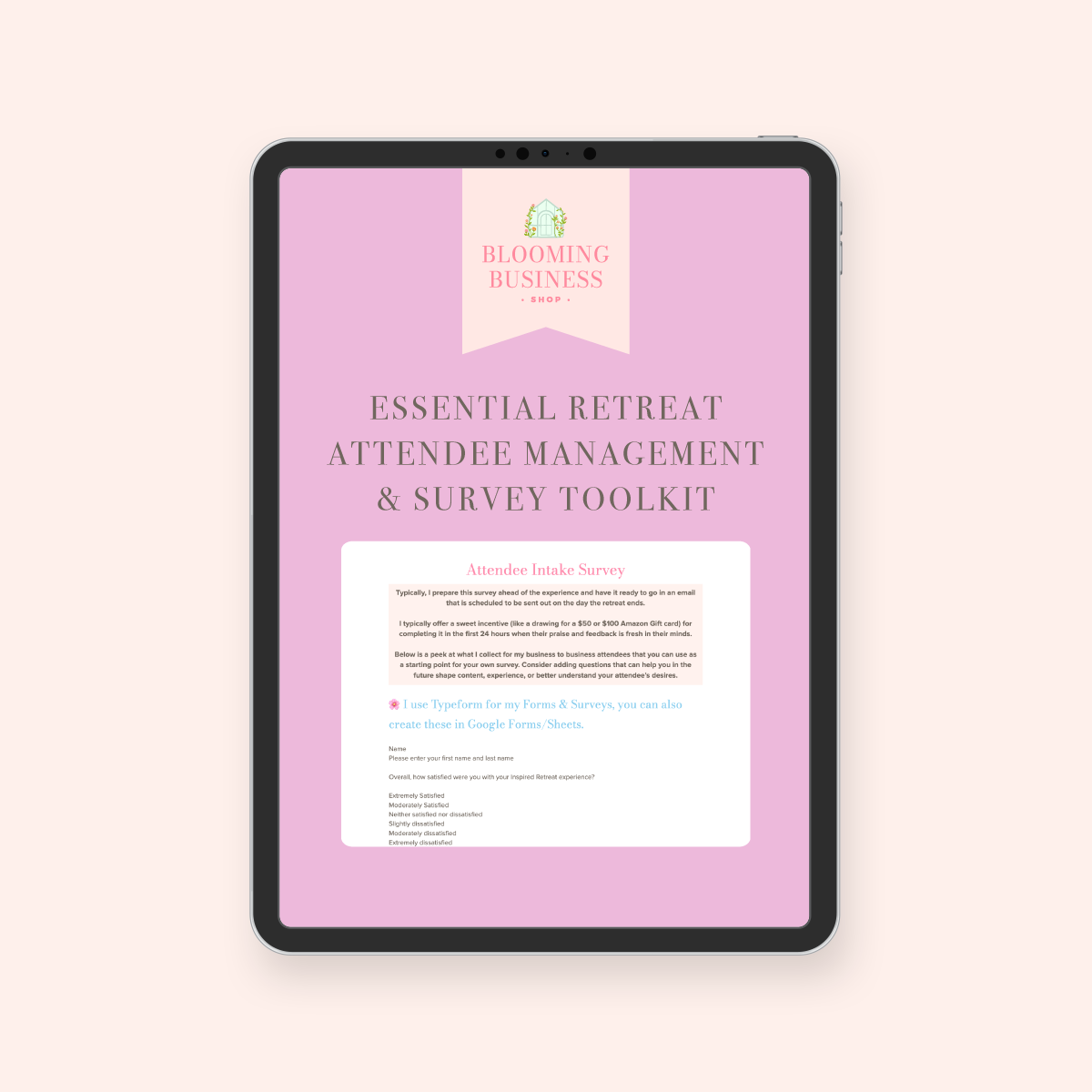 Essential Retreat Attendee Management & Survey Toolkit