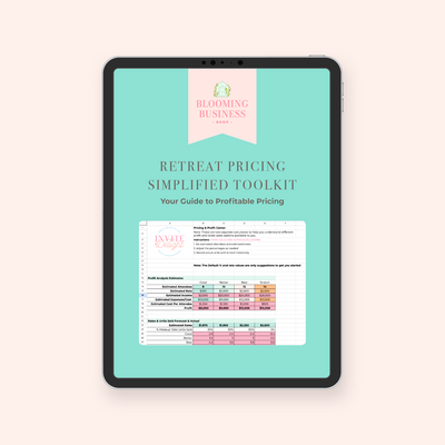 Retreat Pricing Simplified Toolkit - Your Guide to Profitable Event Pricing